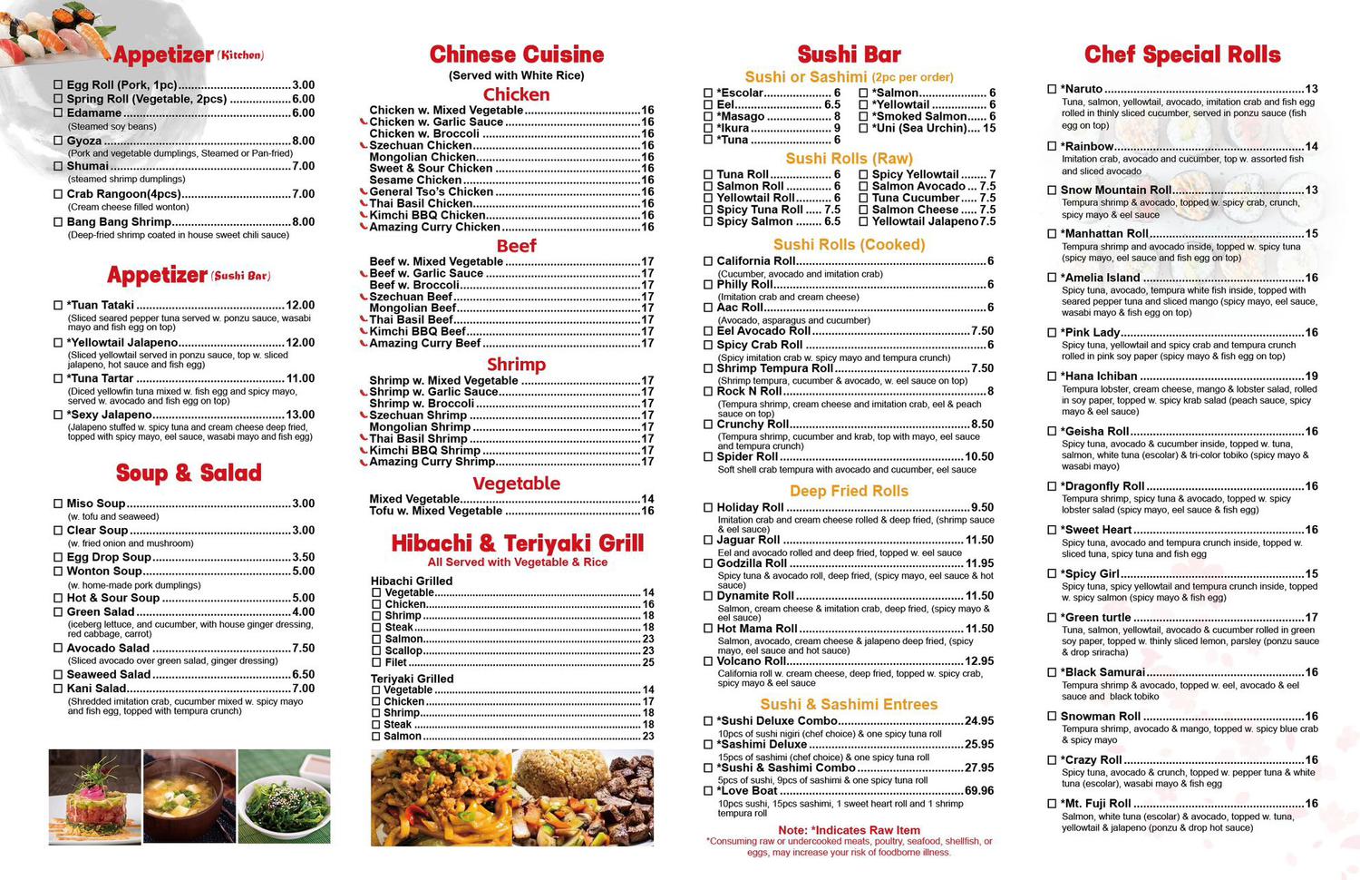 Sushi-Restaurant-Hana-Sushi-Menu-(2) Sushi restaurant Hana Sushi Menu 2 | St Johns